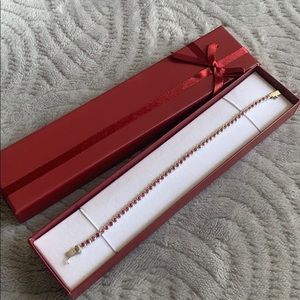 red tennis bracelet